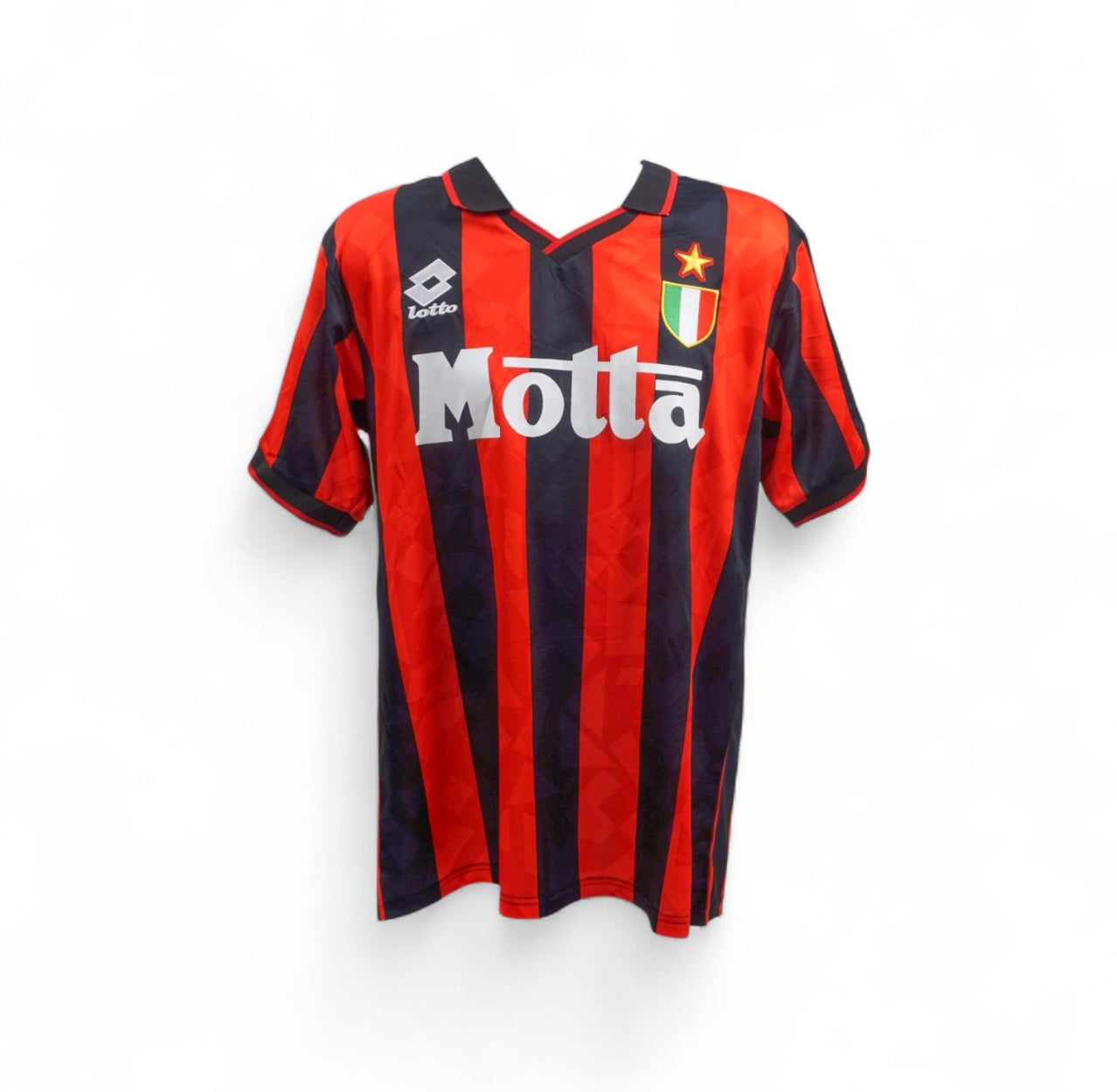 Paolo Maldini Signed AC Milan Lotto Authentic Jersey (Beckett)