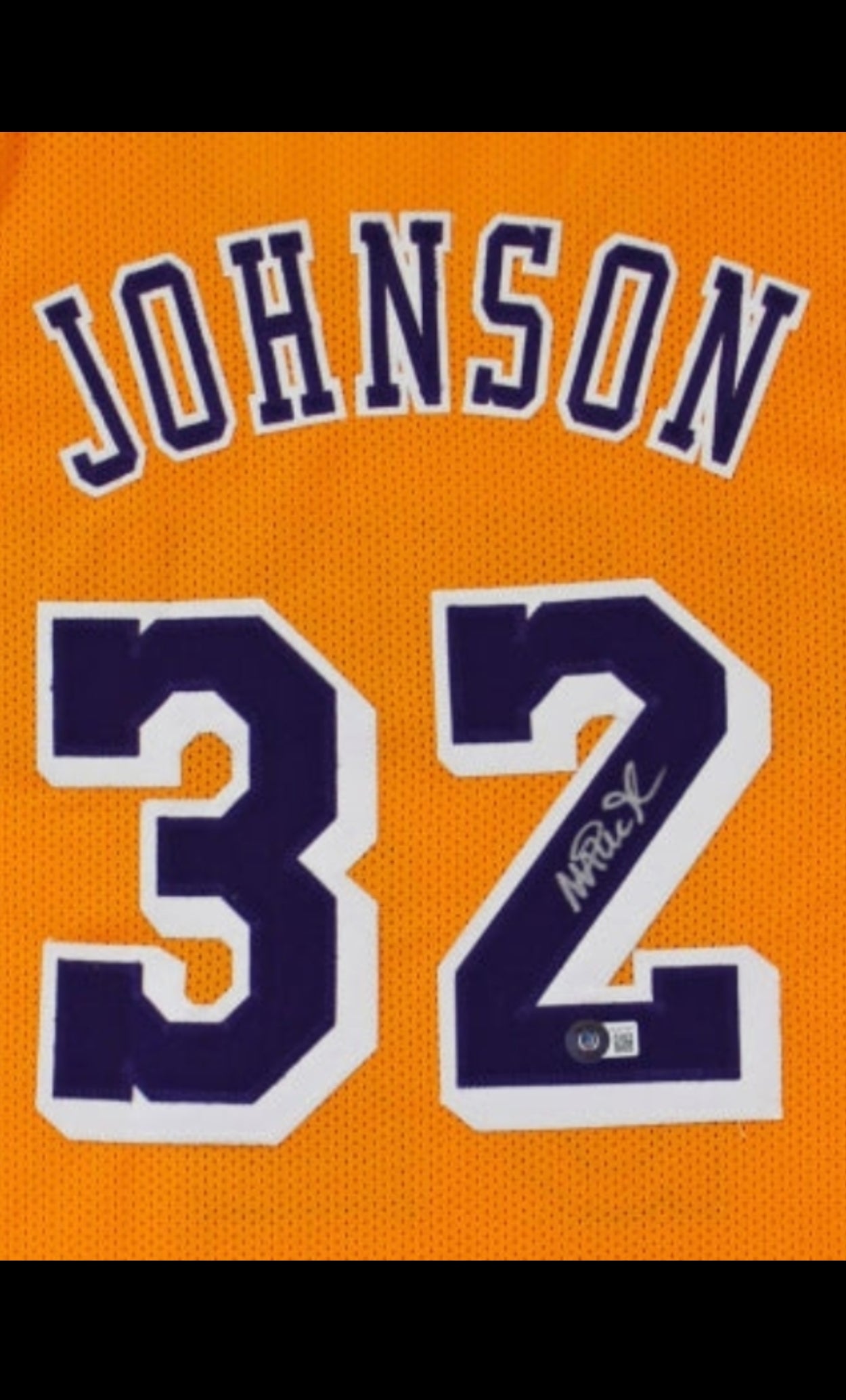 Magic Johnson Signed Jersey (Beckett)