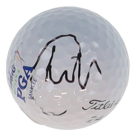 Charley Hull Signed 2024 Women's PGA Championship Logo Golf Ball (PSA)