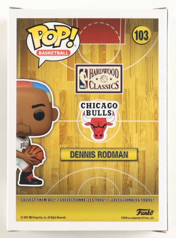 Dennis Rodman Signed Bulls #103 Funko Pop! Vinyl Figure (Schwartz)
