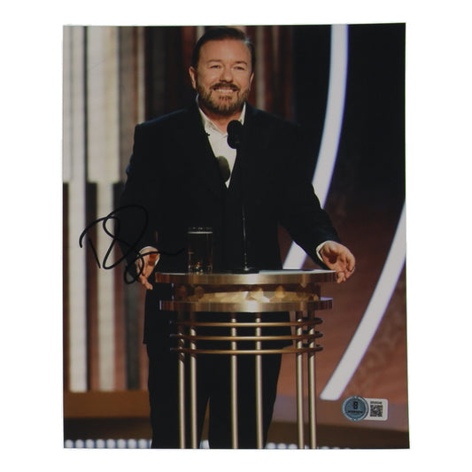 Ricky Gervais Signed 8x10 Photo (Beckett)