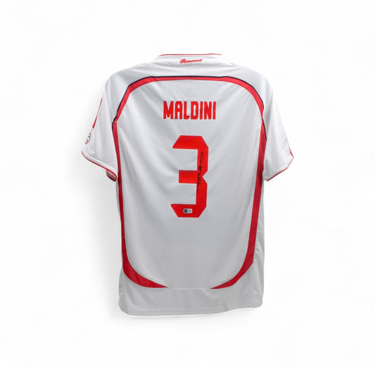 Paolo Maldini Signed AC Milan Adidas Authentic Jersey (Beckett)