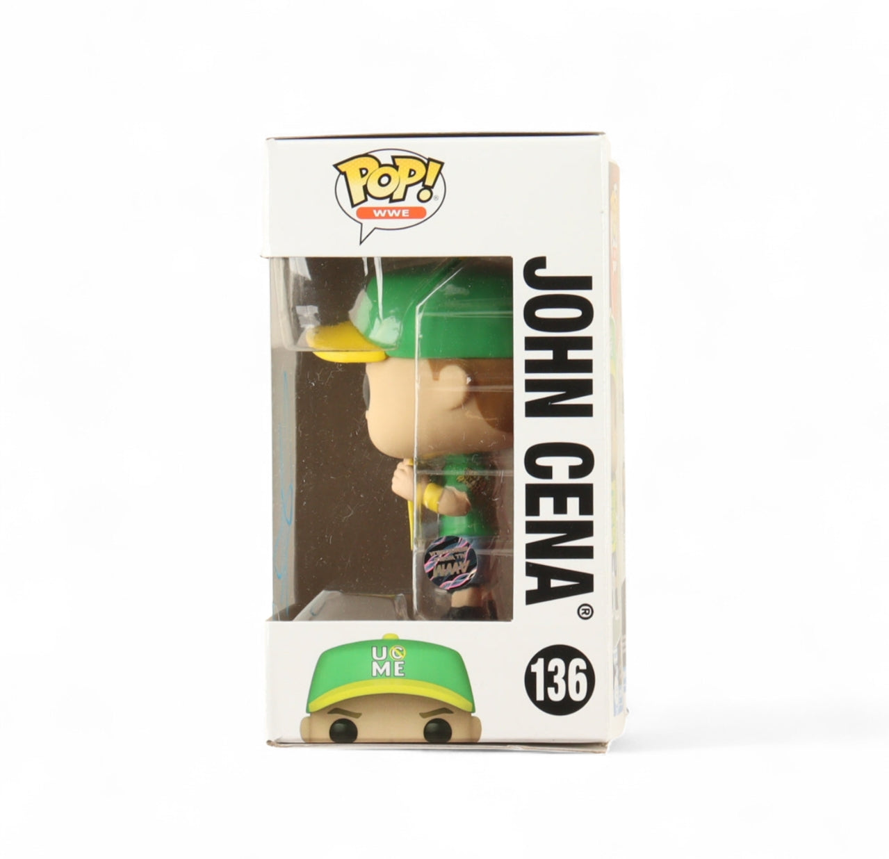 John Cena Signed WWE #136 John Cena Funko Pop! Vinyl Figure (AWM)