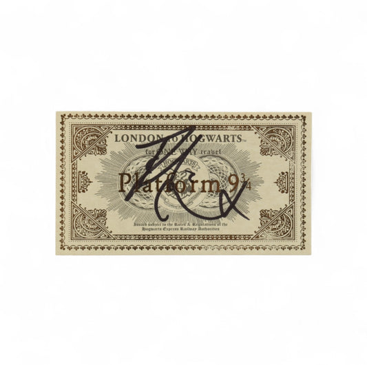 Daniel Radcliffe Signed "Harry Potter" Hogwarts Express Ticket (JSA)