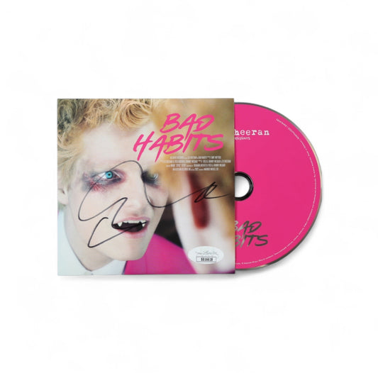 Ed Sheeran Signed "Bad Habits" CD Album With Disc (JSA)