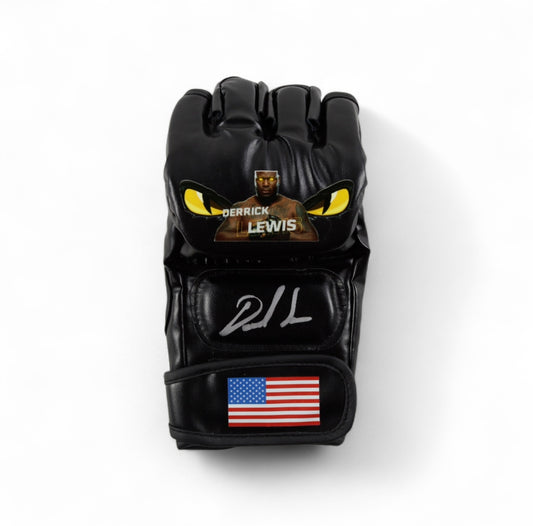 Derrick Lewis Signed MMA Custom USA Glove (Beckett)