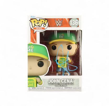 John Cena Signed WWE #136 John Cena Funko Pop! Vinyl Figure (AWM)