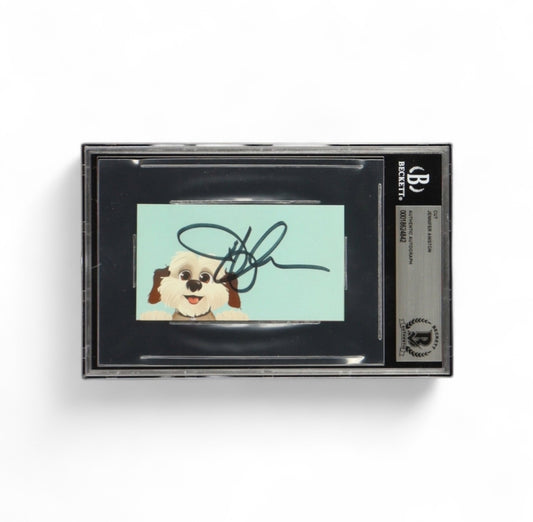 Jennifer Aniston Signed 3x5 Cut (BAS)