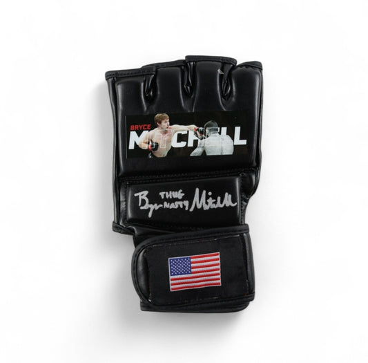 Bryce Mitchell Signed MMA Custom USA Glove (PA)