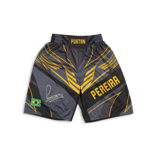 Alex Pereira Signed "Poatan" Custom Fight Shorts (Beckett)