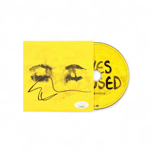 Ed Sheeran Signed "Eyes Closed" CD Album Cover With Disc (JSA)