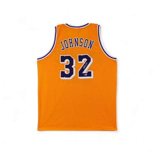 Magic Johnson Signed Jersey (Beckett)