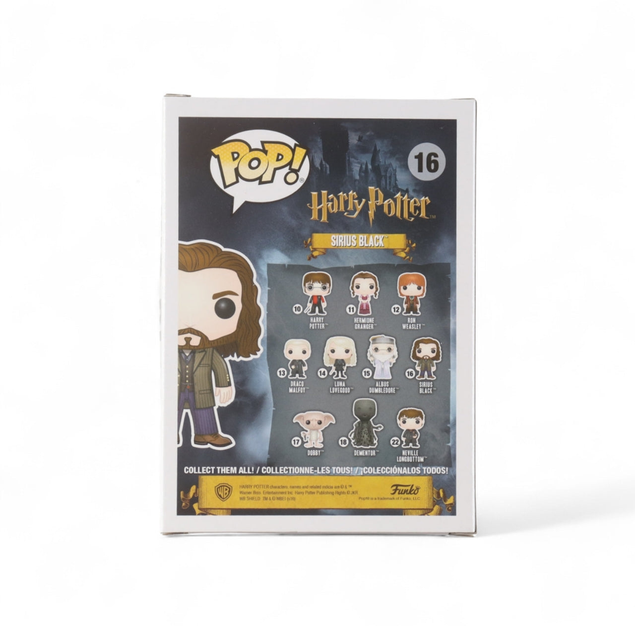 Gary Oldman Signed "Harry Potter" #16 Sirius Black Funko Pop! Vinyl Figure (AutographCOA)