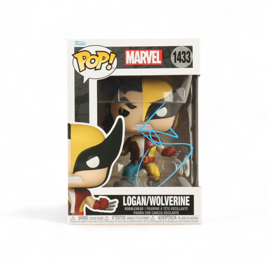 Hugh Jackman Signed "Marvel" #1433 Logan / Wolverine Bobble-Head Funko Pop! Vinyl Figure (AWM)